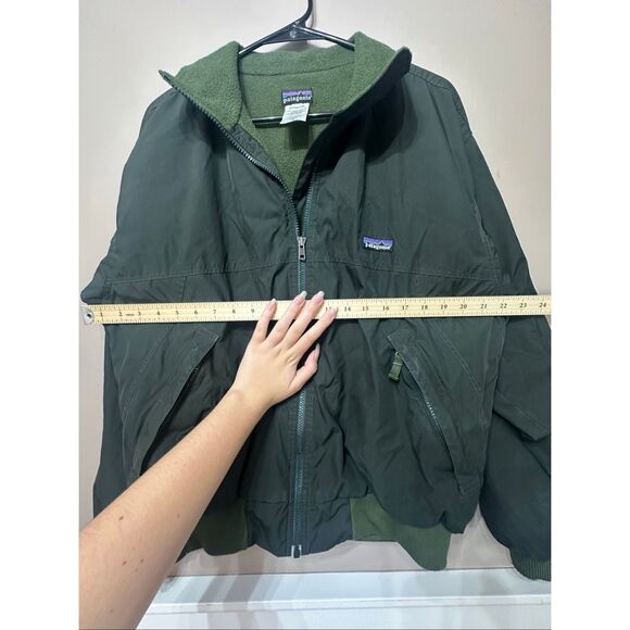 Patagonia Shelled Synchilla Forrest Green Fleece Interior Men's Jacket Small - Picture 7 of 11
